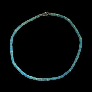 Heshi Turquoise Necklace Choker Southwest Native Tribal Navajo‎ Zuni Boho Dainty
